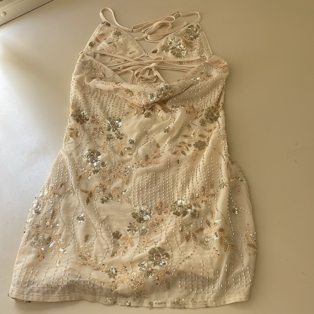 EDIKTED Beaded Two Piece Backless Mini Dress - Picture 6 of 8